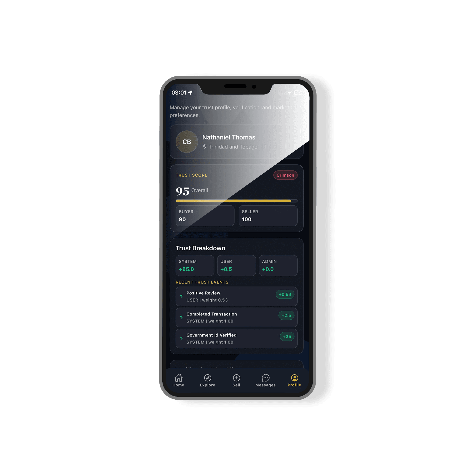 CIBERIA mobile marketplace preview